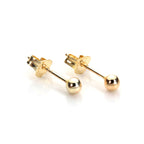 Boucles d'oreilles à tige en or jaune 9 carats de 2,5 mm