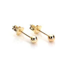 Boucles d'oreilles à tige en or jaune 9 carats de 2,5 mm