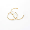 Boucles d'oreilles créoles en or jaune 9 carats