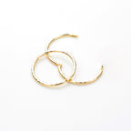 Boucles d'oreilles créoles en or jaune 9 carats