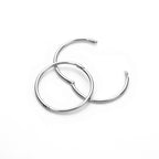 Boucles d'oreilles créoles à charnière en argent sterling