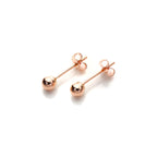 Boucles d'oreilles à tige en or rose 9 carats