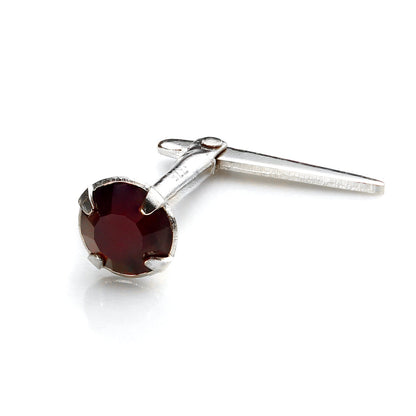 Piercing de nez Andralok en argent sterling avec cristal de 3 mm