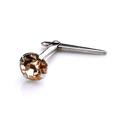 Piercing de nez Andralok en argent sterling avec cristal de 3 mm