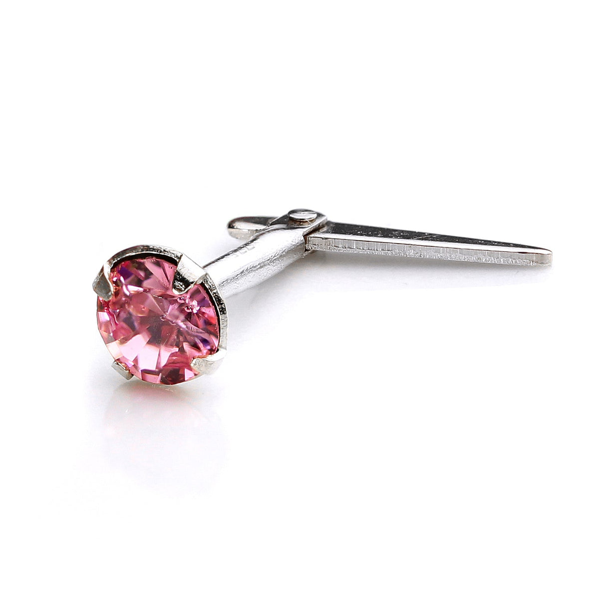 Piercing de nez Andralok en argent sterling avec cristal de 3 mm