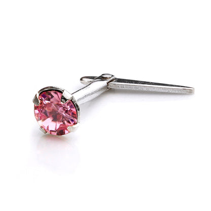 Piercing de nez Andralok en argent sterling avec cristal de 3 mm