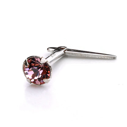 Piercing de nez Andralok en argent sterling avec cristal de 3 mm