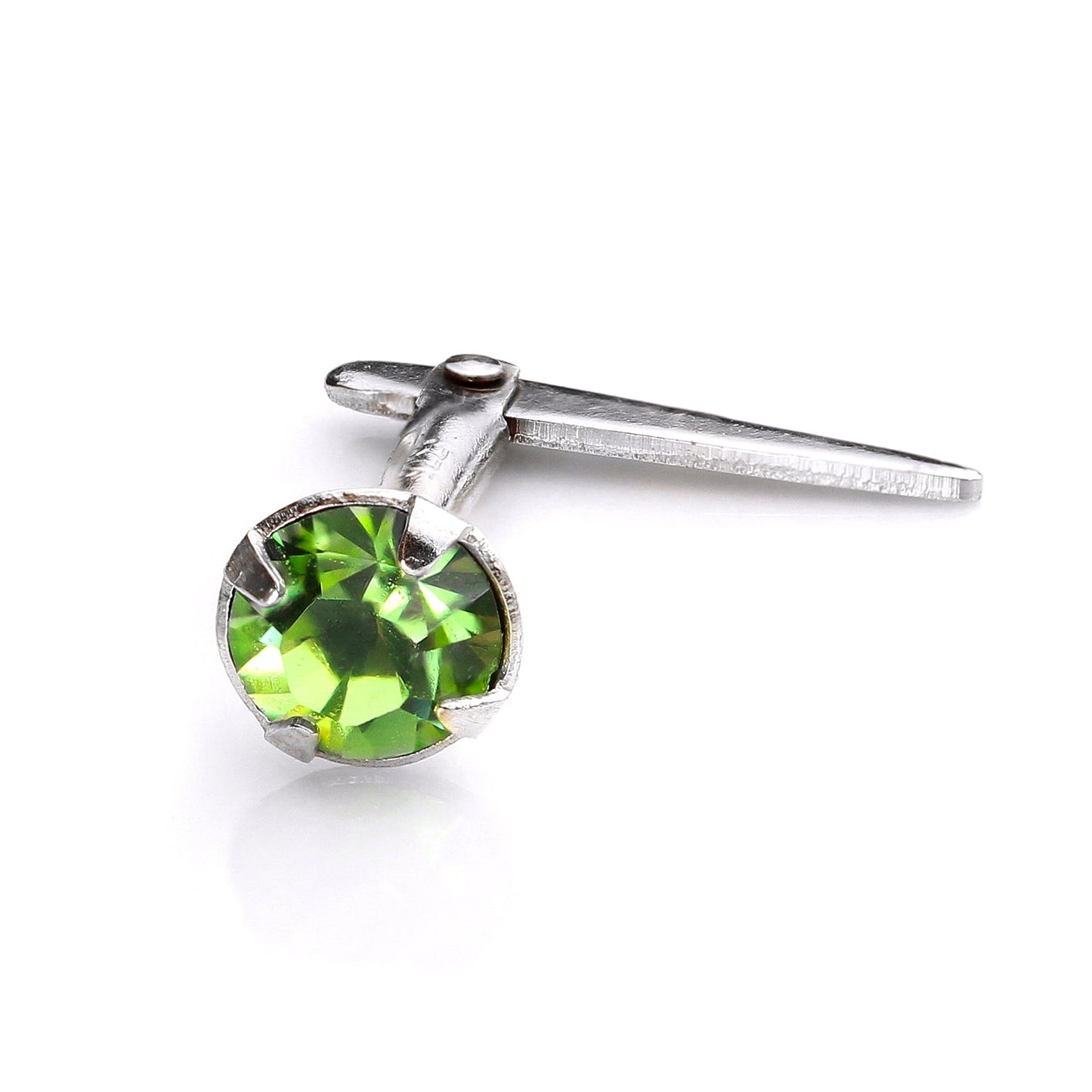 Piercing de nez Andralok en argent sterling avec cristal de 3 mm
