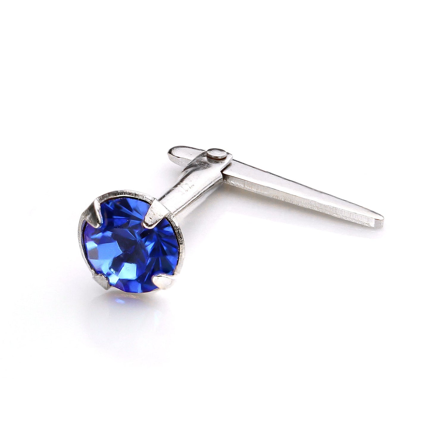 Piercing de nez Andralok en argent sterling avec cristal de 3 mm