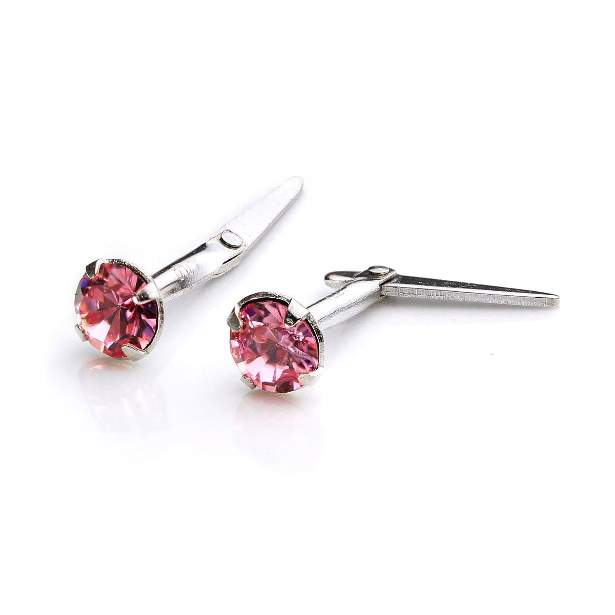 Boucles d'oreilles à tige Andralok en argent sterling avec cristal de 3 mm
