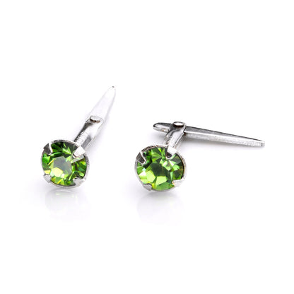 Boucles d'oreilles à tige Andralok en argent sterling avec cristal de 3 mm