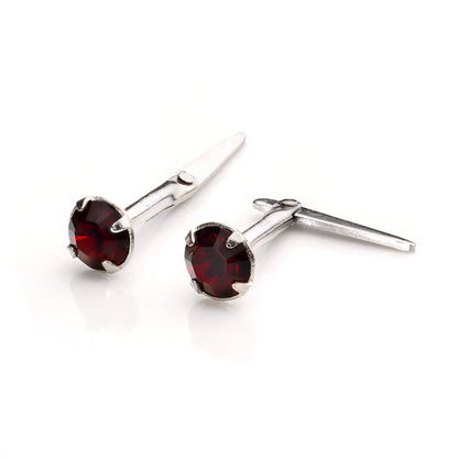 Boucles d'oreilles à tige Andralok en argent sterling avec cristal de 3 mm