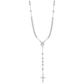 Collier chapelet en argent sterling massif - 50,8 cm