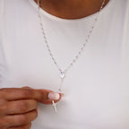Collier chapelet en argent sterling - 50,8 cm