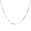 Collier Belcher ovale en argent sterling - 45,7 cm
