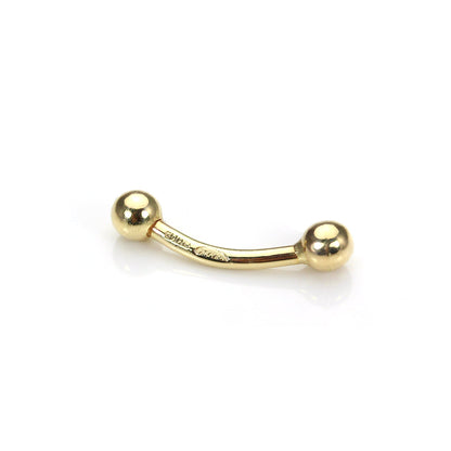 Labret sourcilier en or jaune 9 carats