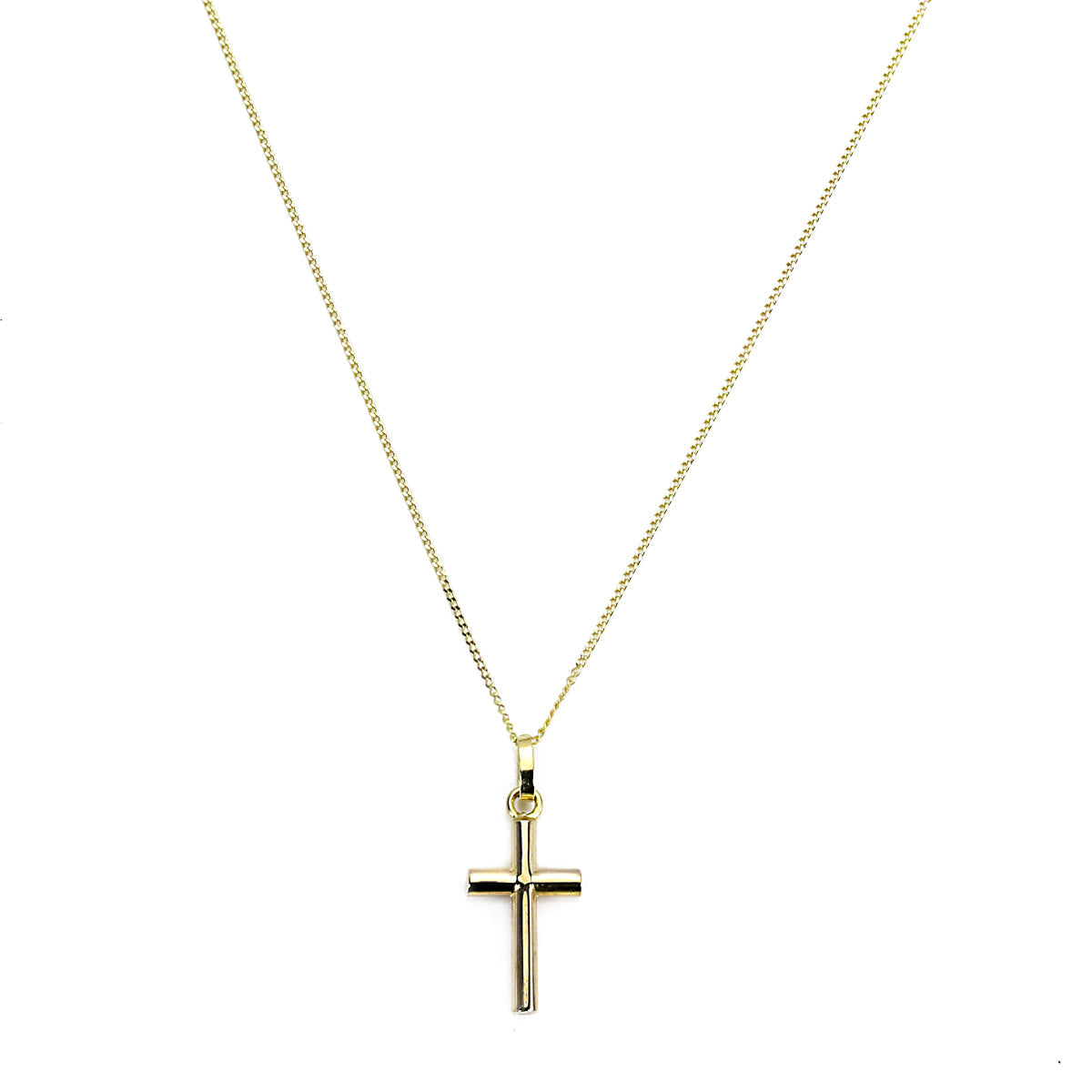 Pendentif croix creuse en or 9 carats