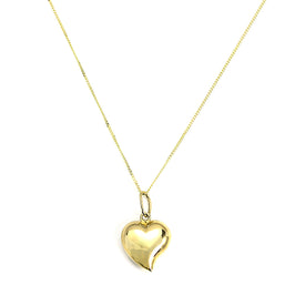 Pendentif cœur creux en or 9 carats