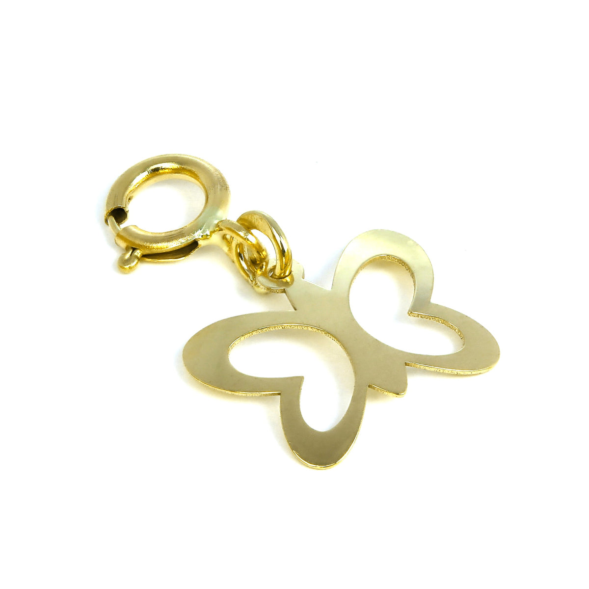 Breloque papillon découpée en or 9 carats