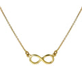 Collier avec pendentif infini en or 9 carats de 40 cm