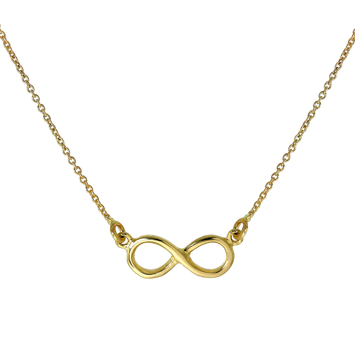 Collier avec pendentif infini en or 9 carats de 40 cm