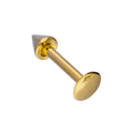 Labret à pointes en or 9 carats