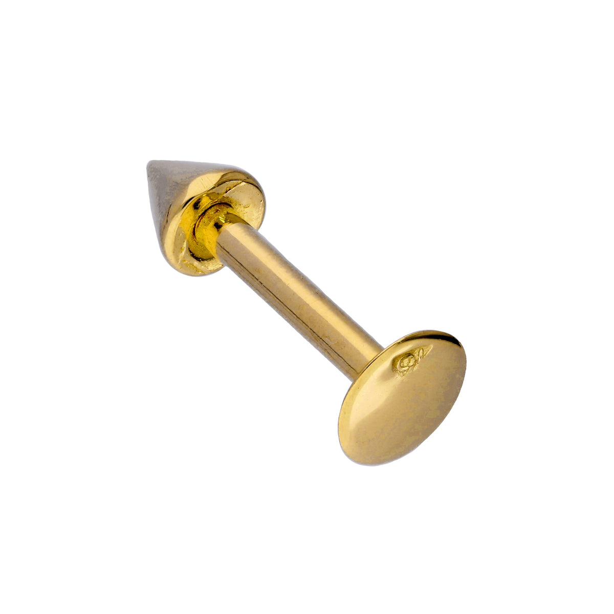 Labret à pointes en or 9 carats