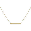 Collier avec plaque d'identification fine en or 9 carats