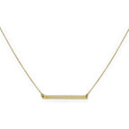 Collier avec plaque d'identification fine en or 9 carats