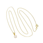Collier avec pendentif étoile en or 9 carats et petit cristal CZ, 40 à 50 cm