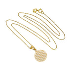 Collier avec pendentif étoile fleur de vie en or 9 carats, 40 à 50 cm