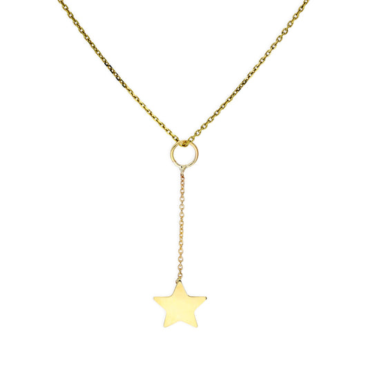 Collier avec pendentif étoile en or 9 carats, 40 à 50 cm