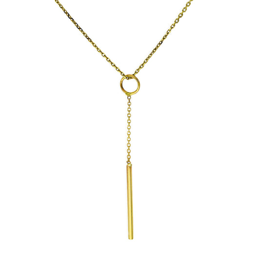 Collier pendentif goutte en or 9 carats de 40 à 50 cm