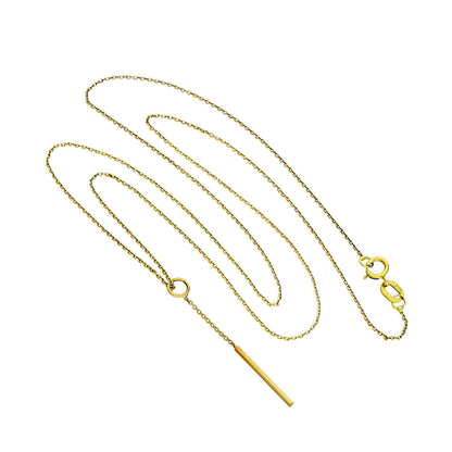 Collier pendentif goutte en or 9 carats de 40 à 50 cm