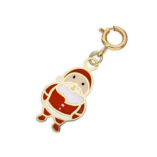 Breloque Père Noël à clip en or 9 carats
