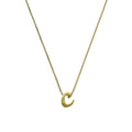 Collier avec pendentif minuscule lettre C en or 9 carats, 40 à 50 cm