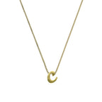 Collier avec pendentif minuscule lettre C en or 9 carats, 40 à 50 cm