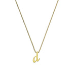 Collier avec pendentif minuscule lettre D en or 9 carats, 40 à 50 cm