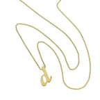 Collier avec pendentif minuscule lettre D en or 9 carats, 40 à 50 cm