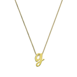 Collier avec pendentif minuscule lettre G en or 9 carats, 40 à 50 cm