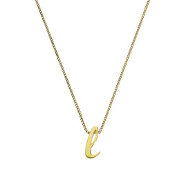 Collier avec pendentif minuscule lettre L en or 9 carats, 40 à 50 cm