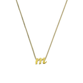 Collier avec pendentif lettre M en or 9 carats, 40 à 50 cm