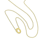 Collier avec pendentif minuscule lettre O en or 9 carats, 40 à 50 cm