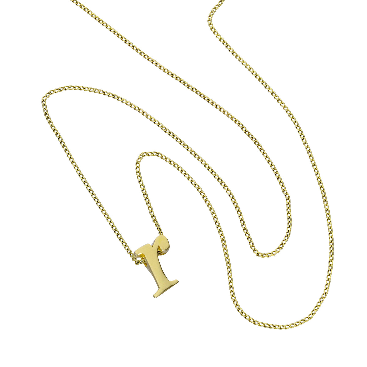 Collier avec pendentif minuscule lettre R en or 9 carats, 40 à 50 cm