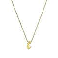 Collier avec pendentif minuscule lettre T en or 9 carats, 40 à 50 cm
