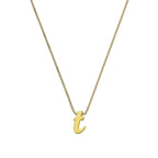 Collier avec pendentif minuscule lettre T en or 9 carats, 40 à 50 cm