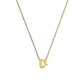 Collier avec pendentif minuscule lettre V en or 9 carats, 40 à 50 cm