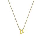 Collier avec pendentif minuscule lettre V en or 9 carats, 40 à 50 cm