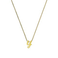 Collier avec pendentif minuscule lettre Y en or 9 carats, 40 à 50 cm