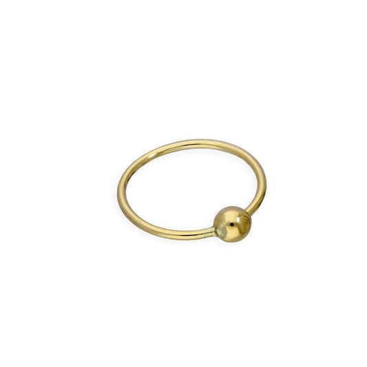 Anneau de nez créole BCR en or 9 carats de 8 mm, calibre 24